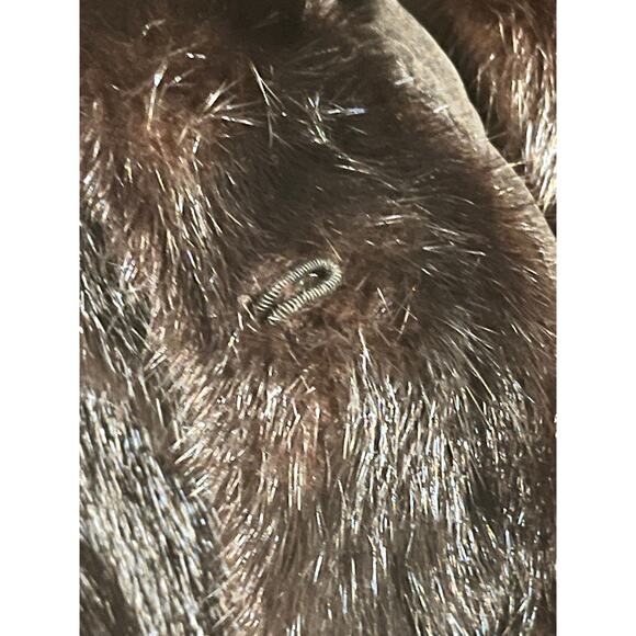 Vintage Robinson’s Fur Coat Jacket, Woman Size: M - Brown - Picture 7 of 15
